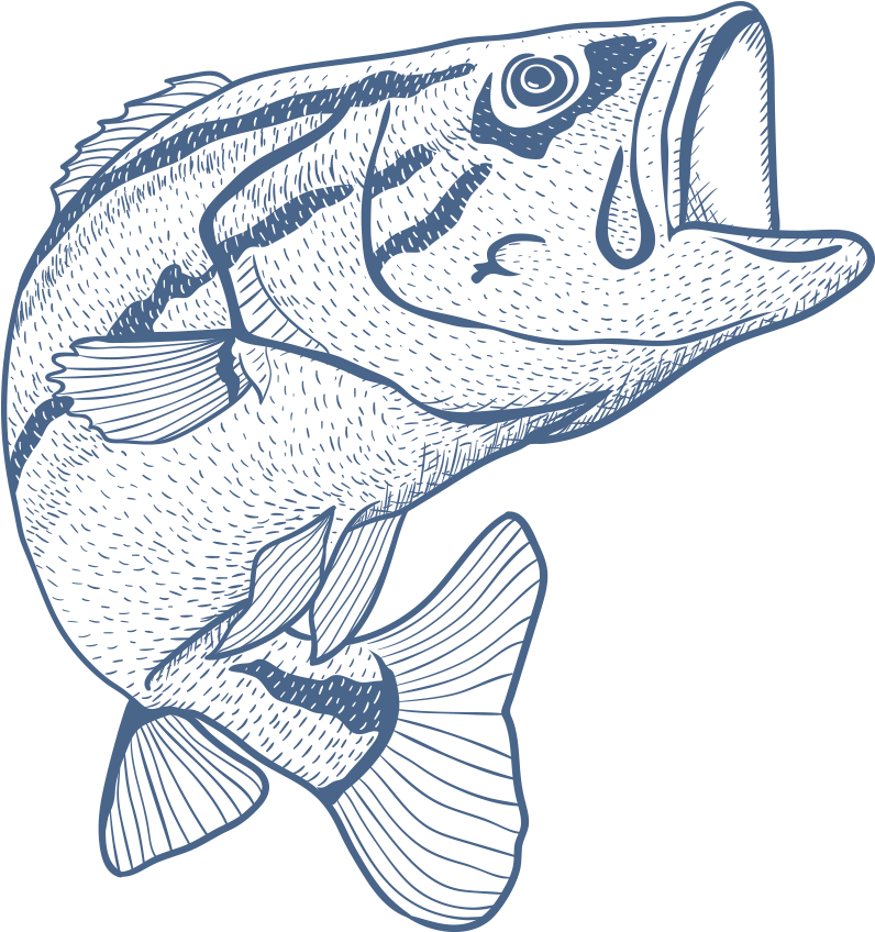 Fishing Rod Sketch Fish - Do Not Microwave Fish (1000x1000), Png Download