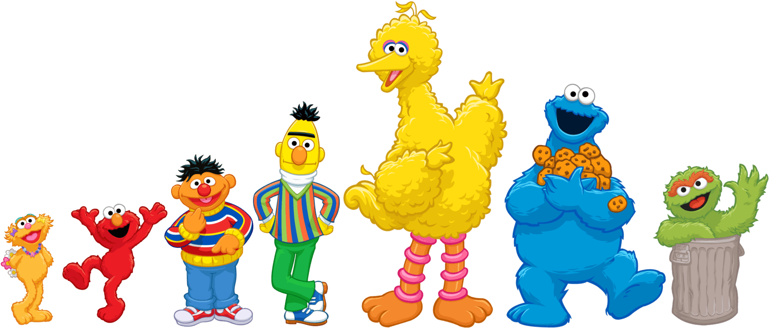 Big Bird Elmo Sesame Street Characters Clip Art - Sesame Street Png