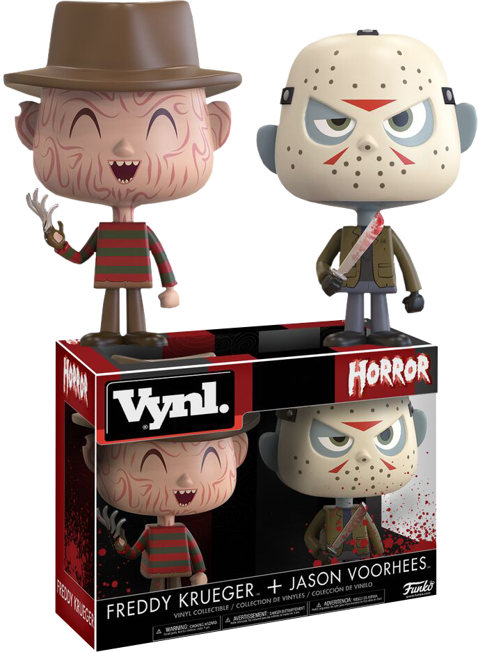 Horror - Freddy And Jason Vinyl (687x937), Png Download