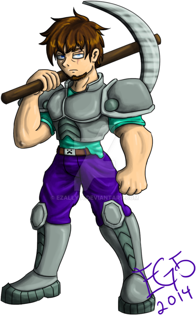 Clip Art Black And White Library Capt Steve By Dark - Steve Minecraft Anime (716x1117), Png Download