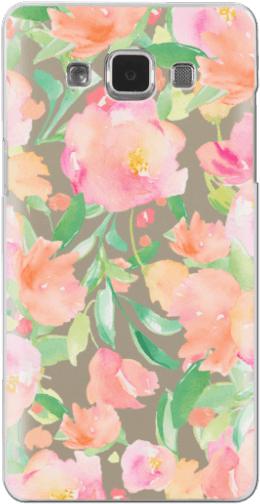 Cute Watercolor Flower Iphone Case - Rosa Arkansana (300x547), Png Download