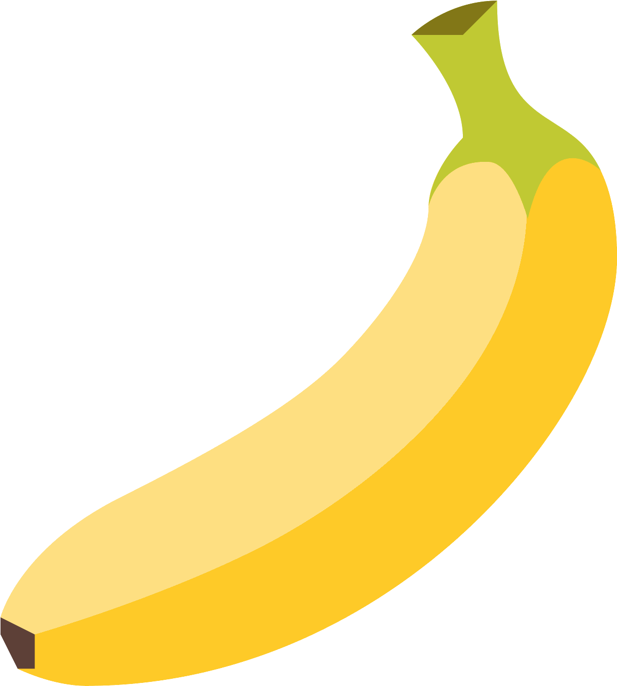 This Is A Drawing Of A Single Banana - Banana Icono (1600x1600), Png Download