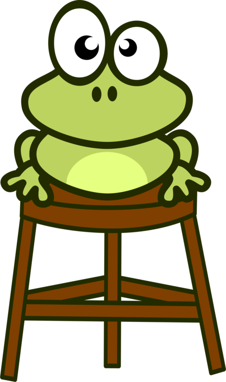 American Bullfrog Edible Frog Cartoon Drawing - Custom Funny Cartoon Frog Shower Curtain (445x750), Png Download