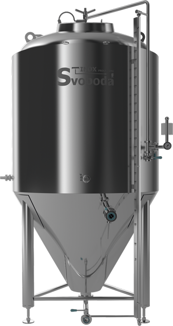 Cylindrical Conical Tank - Machine (337x635), Png Download