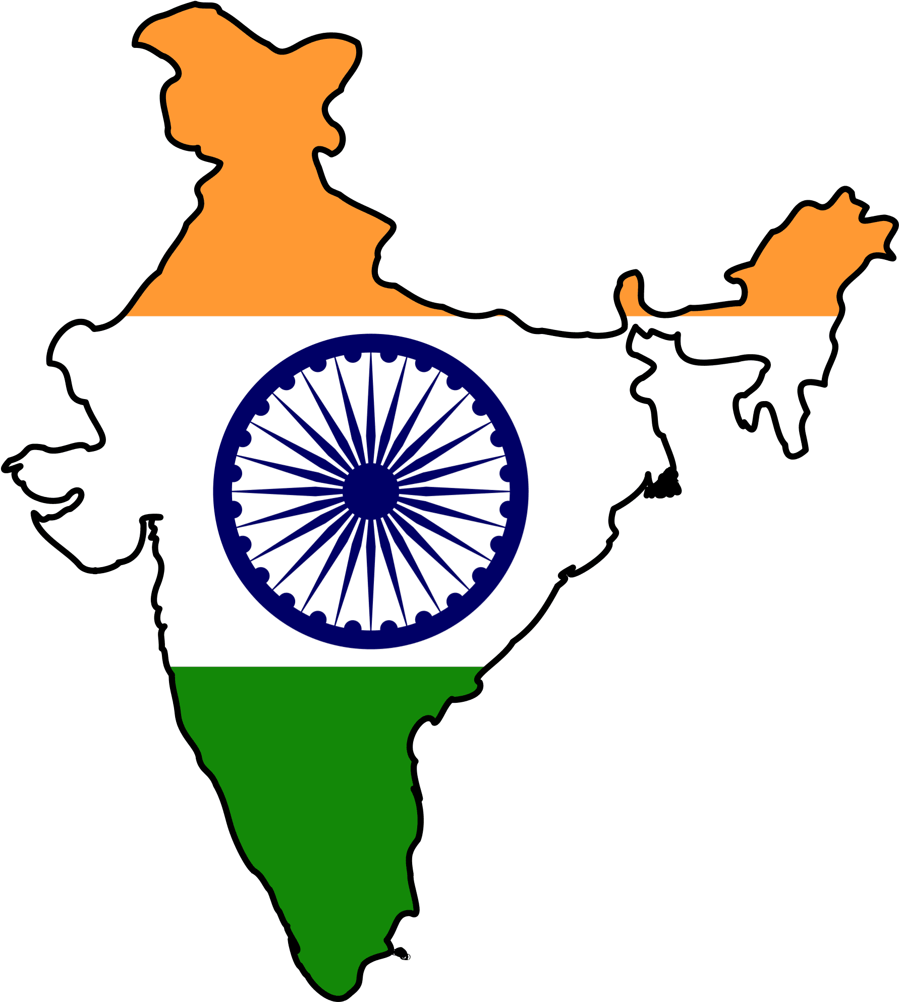 India Flag For Mobile Phone Wallpaper 04 Of 17 Indian - India Flag Map Png (1080x1920), Png Download