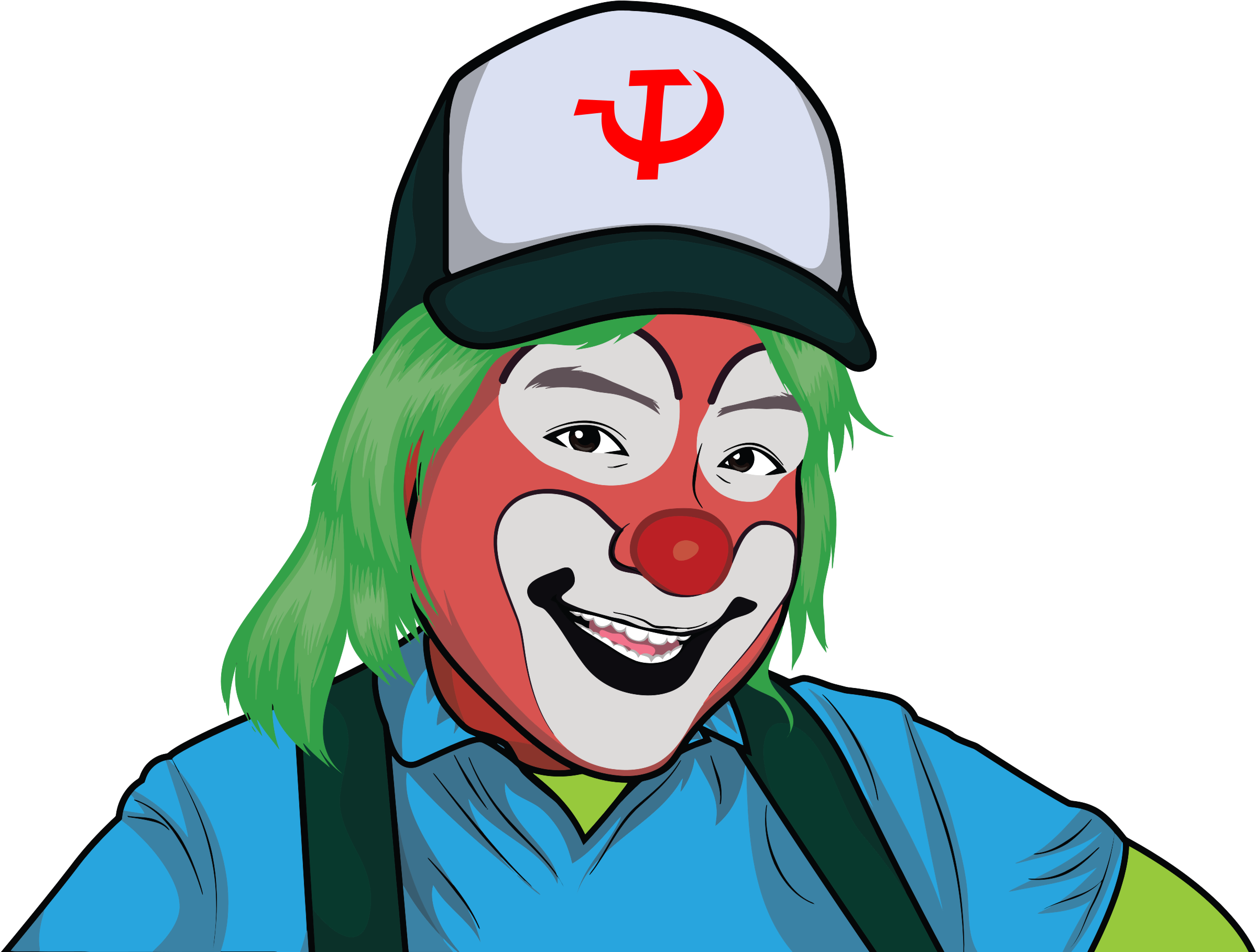 This Free Icons Png Design Of Communist Clown (2400x1872), Png Download