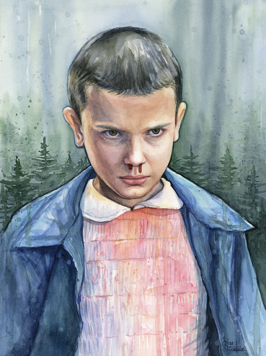 Click And Drag To Re-position The Image, If Desired - Eleven From Stranger Things (524x700), Png Download