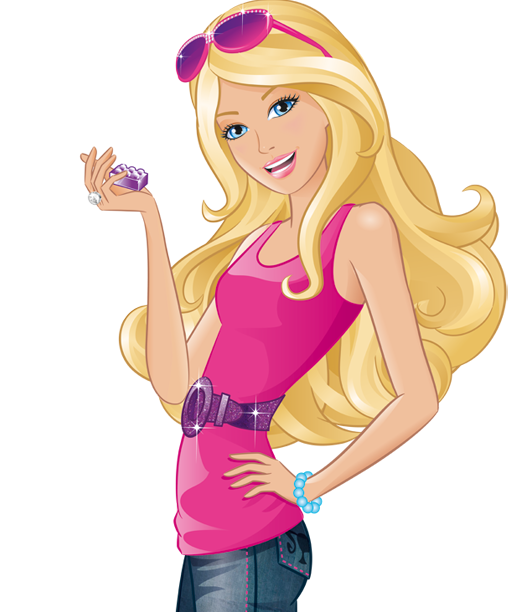 Kawaii Store - Barbie - Imagenes De Barbie En Caricatura (510x612), Png Download