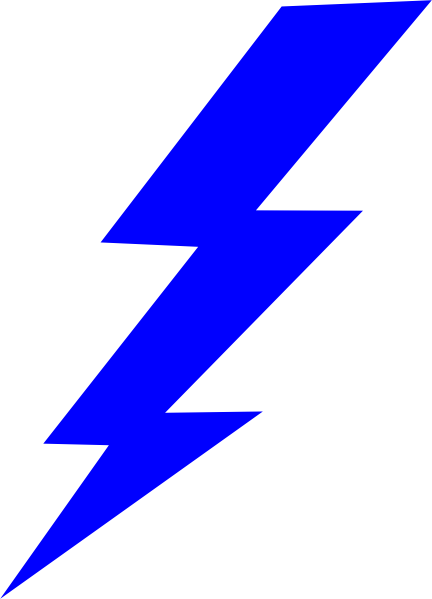 Spark 20clipart - Blue Lightning Bolt Png (408x593), Png Download
