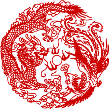 Dragon And Phoenix - Dragon And Phoenix Png (650x650), Png Download