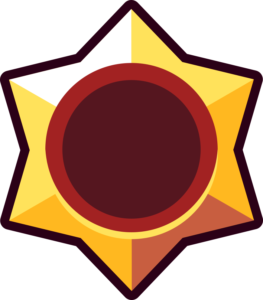 Gold Star Empty - Png Brawl Star Logo (870x992), Png Download