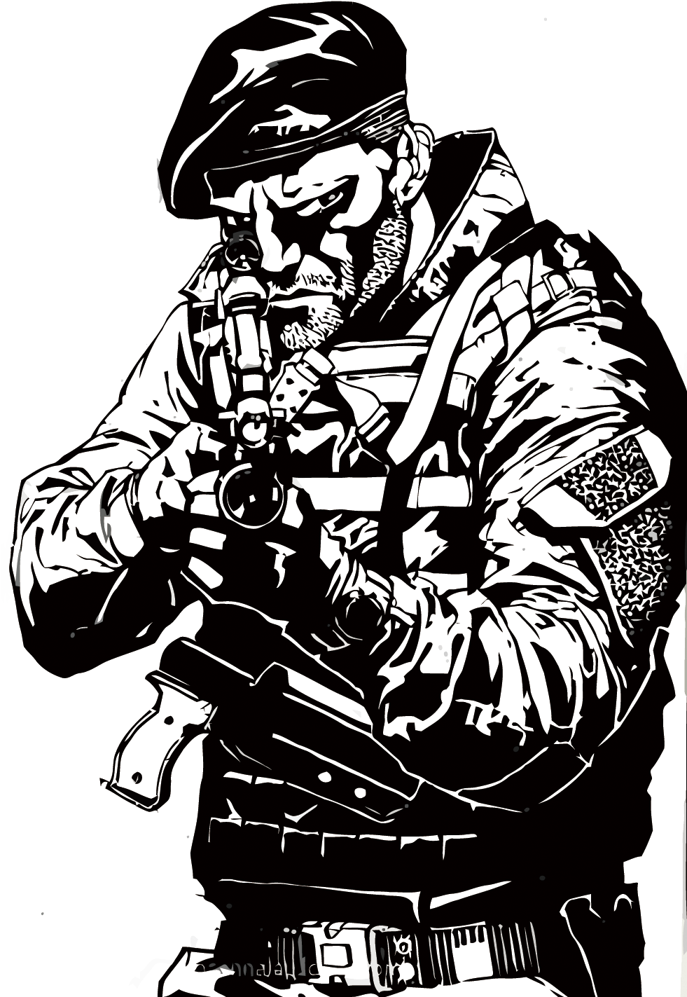 Soldier Png High-quality Image - Soldier Vector (980x1500), Png Download