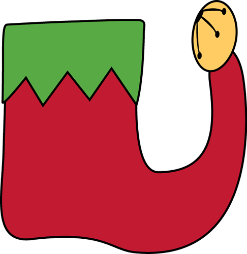 Christmas Clip Art - Elf Shoe Clipart (486x500), Png Download