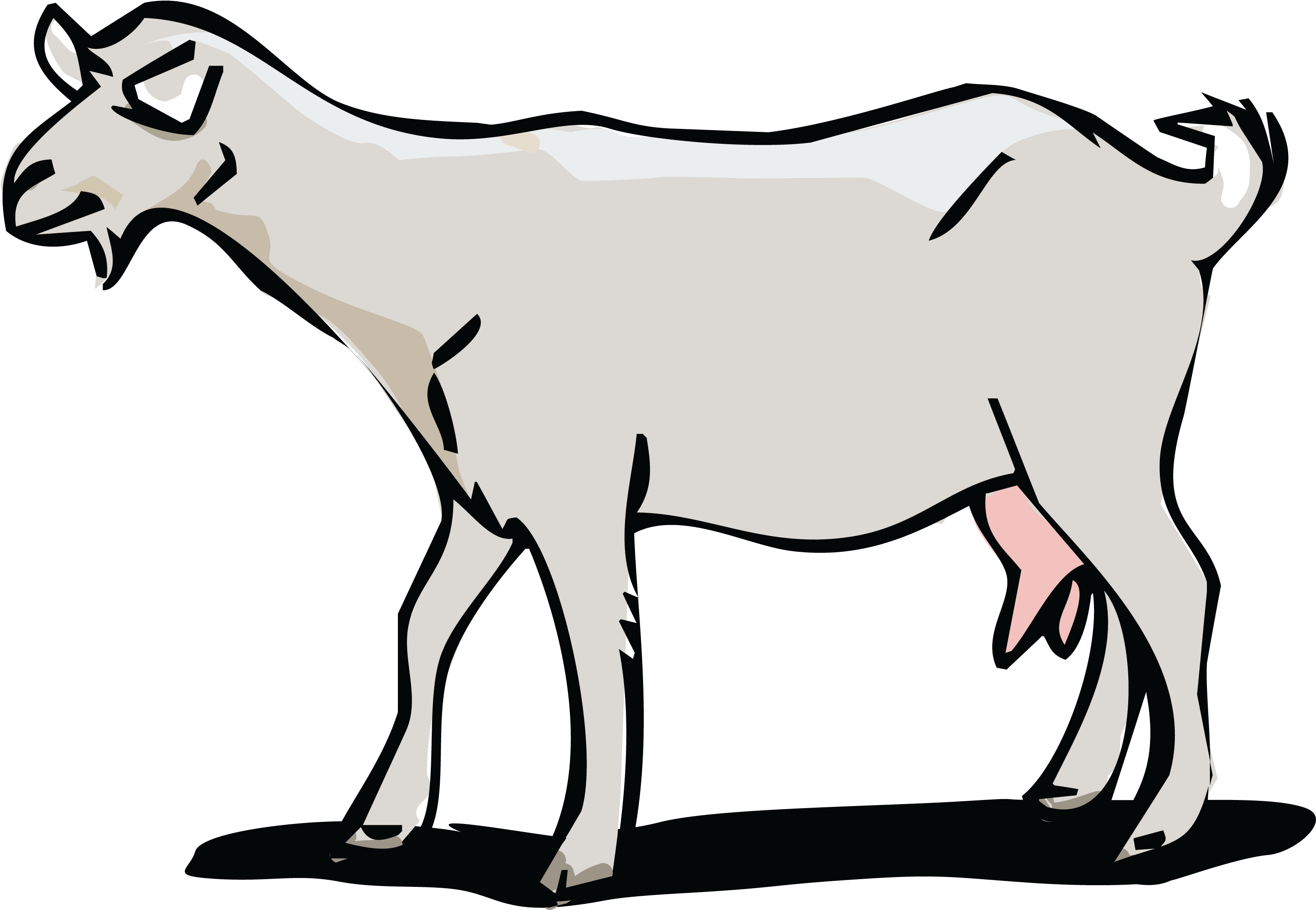 Free Clipart Of A Goat - Clip Art (4000x4000), Png Download
