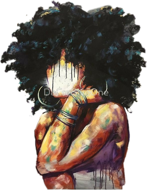 Melanin Art (480x620), Png Download