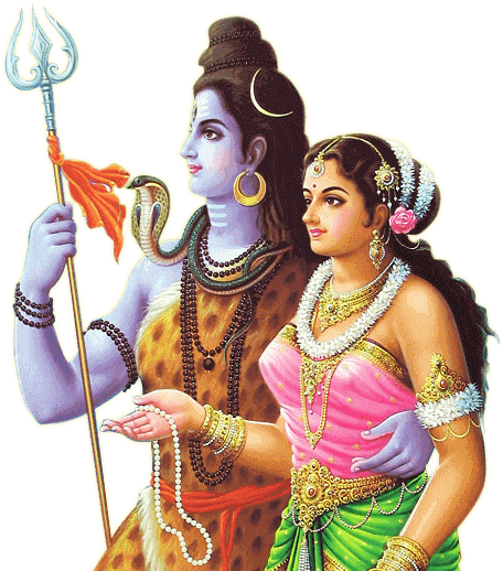 Shiv Parvati Image Png (564x523), Png Download