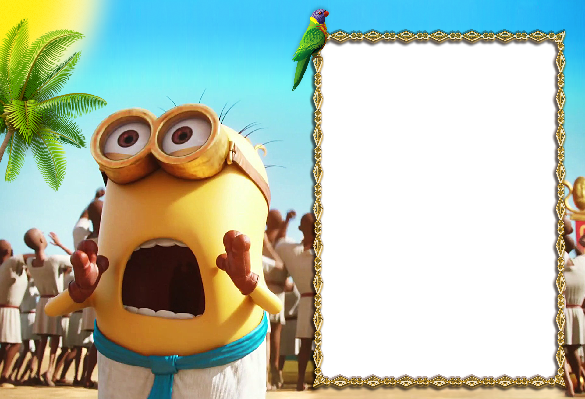 Minions - Minions Frame (1920x1311), Png Download