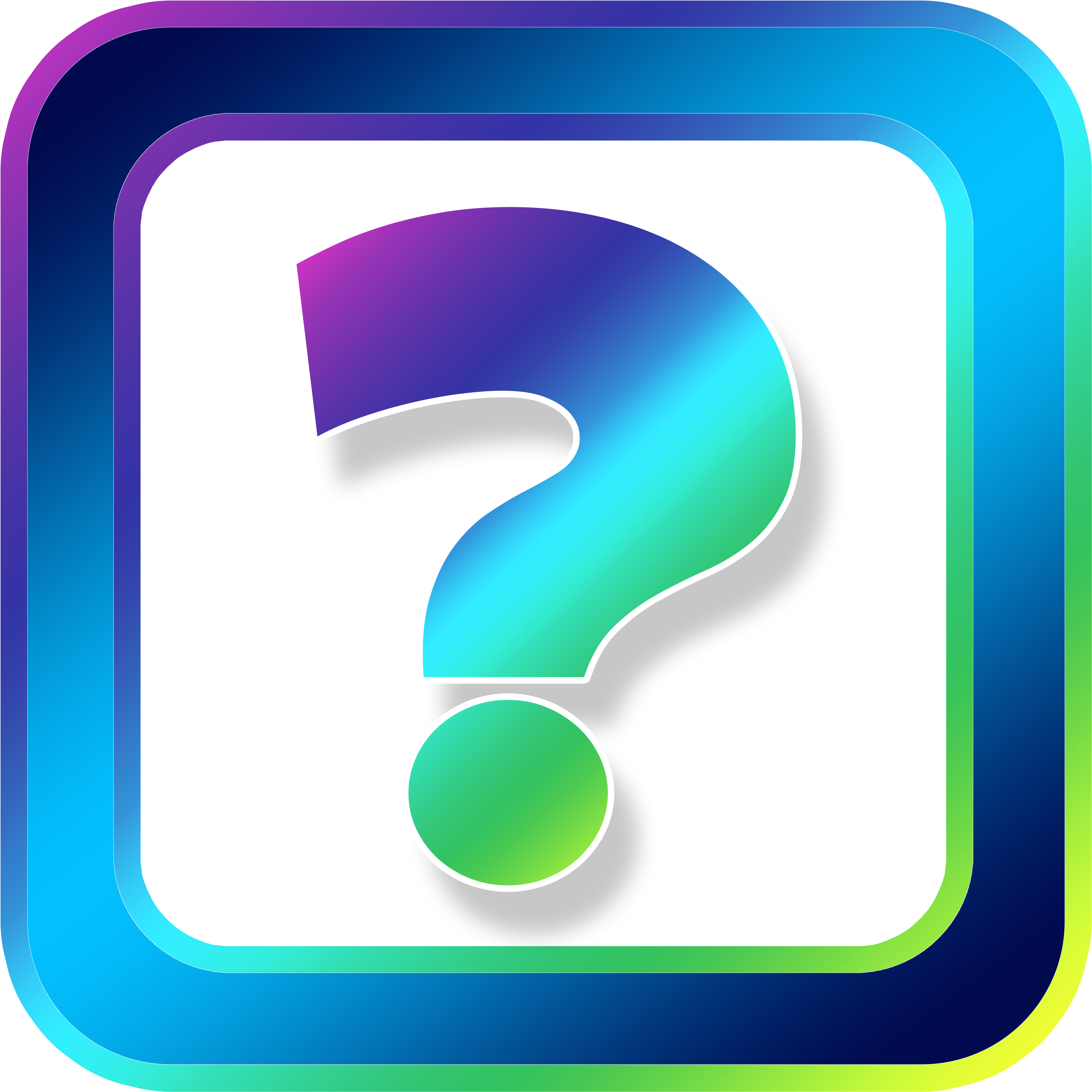Icon Question Question Mark Symbols 1691334 - Question Mark Symbols (4000x4000), Png Download