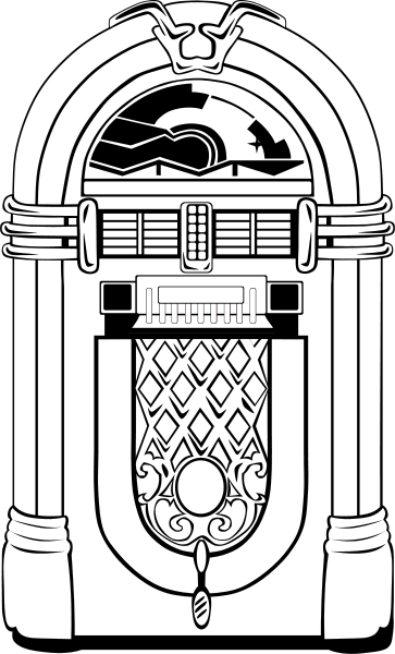 Jukebox Clip Art (360x595), Png Download
