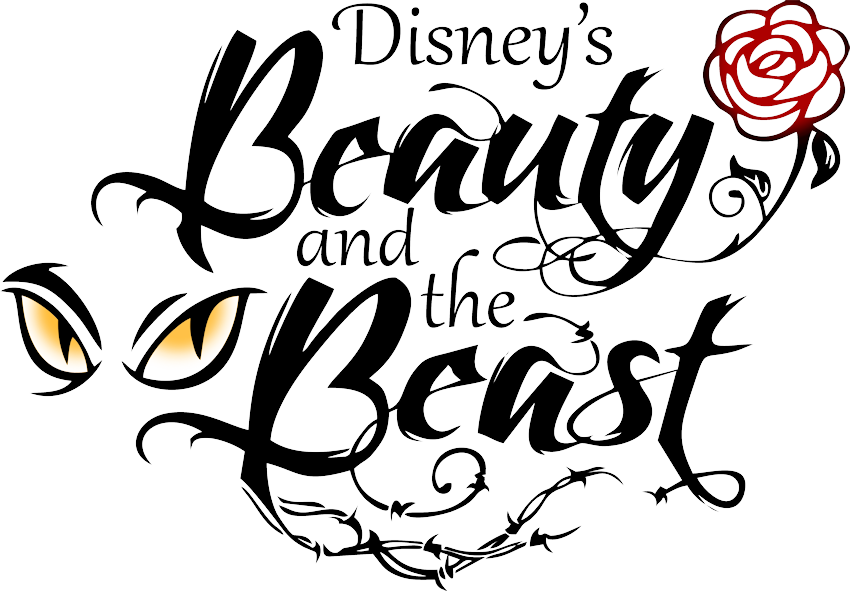 Beauty And The Beast Logo Drawing (850x591), Png Download