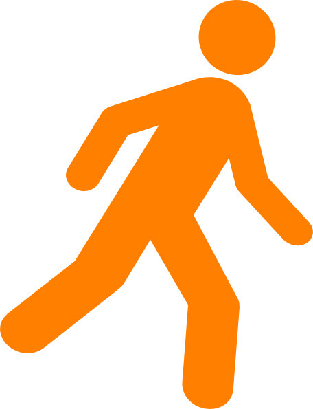 Walking Icon - Walking Man Icon (456x595), Png Download