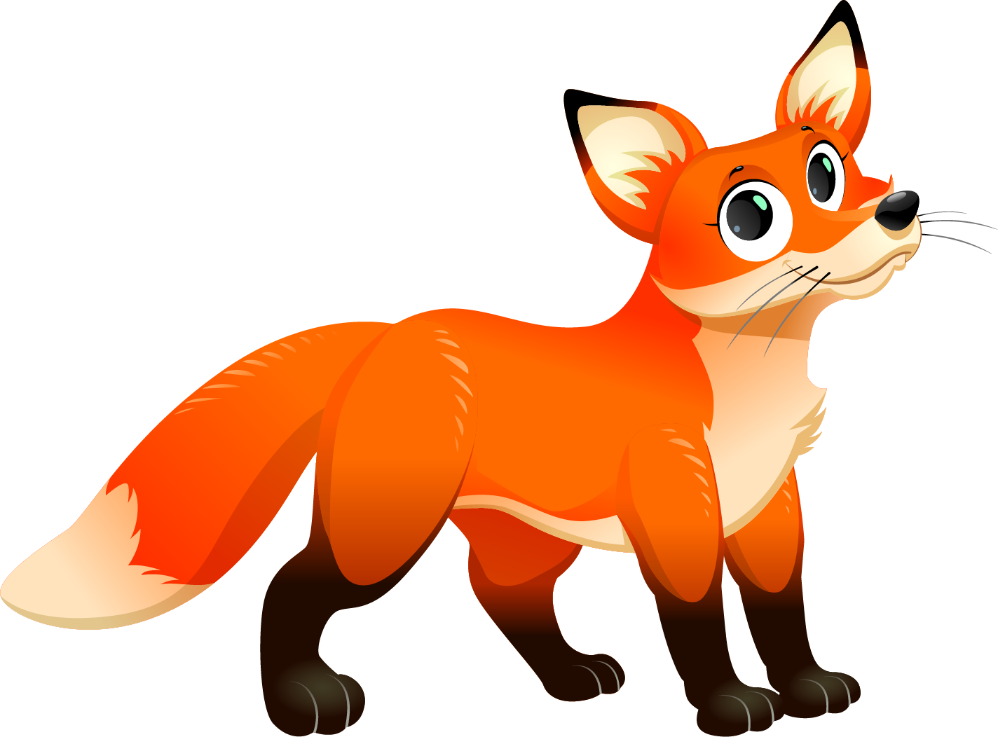 Fox Png Transparent Free Images - Imagen De Un Zorro Animado (1424x1052), Png Download
