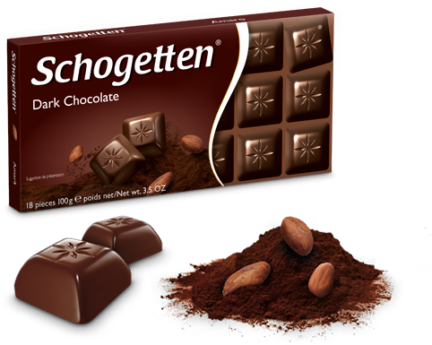 Schogetten Dark Chocolate - Schogetten Chocolate (520x468), Png Download