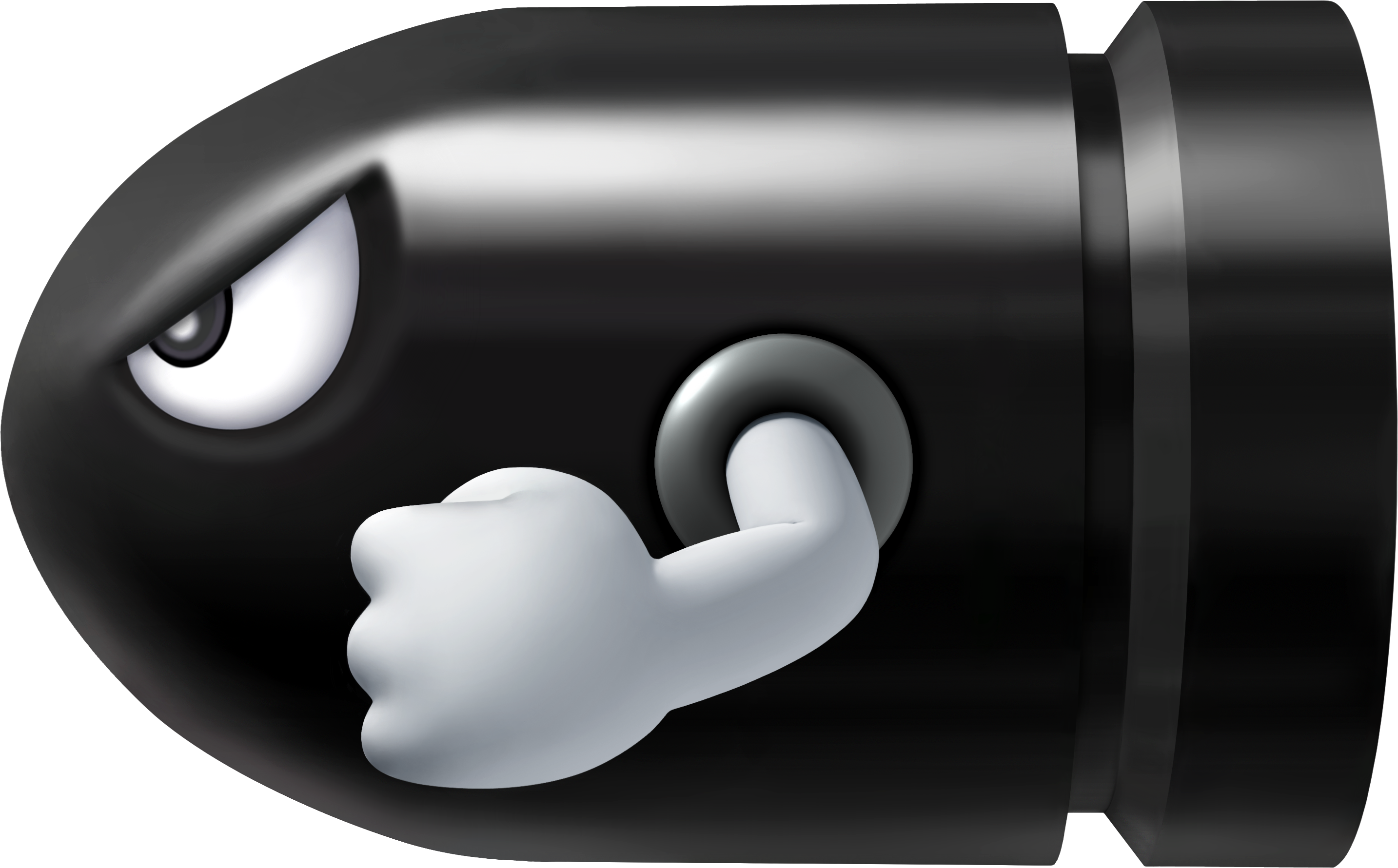 Clip - Bullet Bill (2867x1781), Png Download