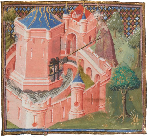 “ Lancelot-graal, L'enserrement De Merlin, Robert De - Middle Ages (650x616), Png Download