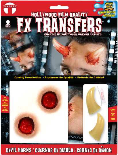 Devil Horns Special Fx Temporary Tattoo - Tinsley Transfers Devil Horns (600x600), Png Download