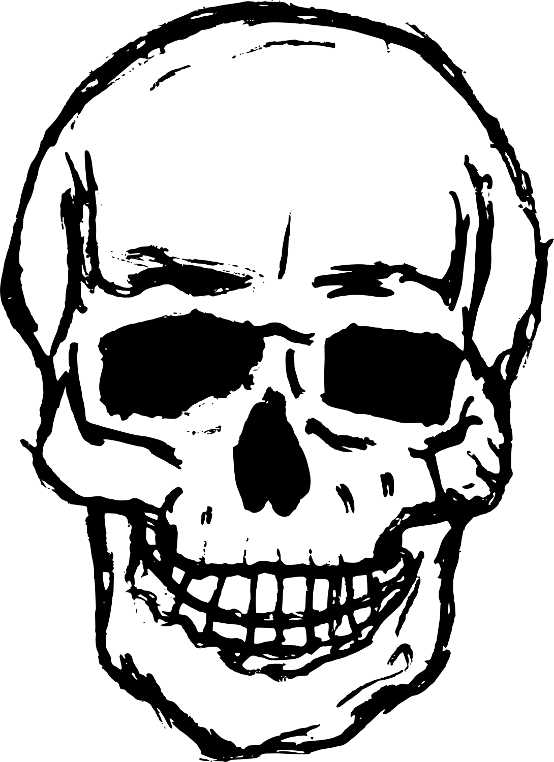 Png Freeuse Library Images At Getdrawings Com Free - Transparent Background Skull Clipart (1090x1500), Png Download