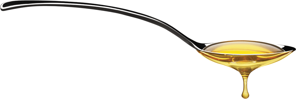 Honey Transparent Spoon - Palm Oil (1234x459), Png Download