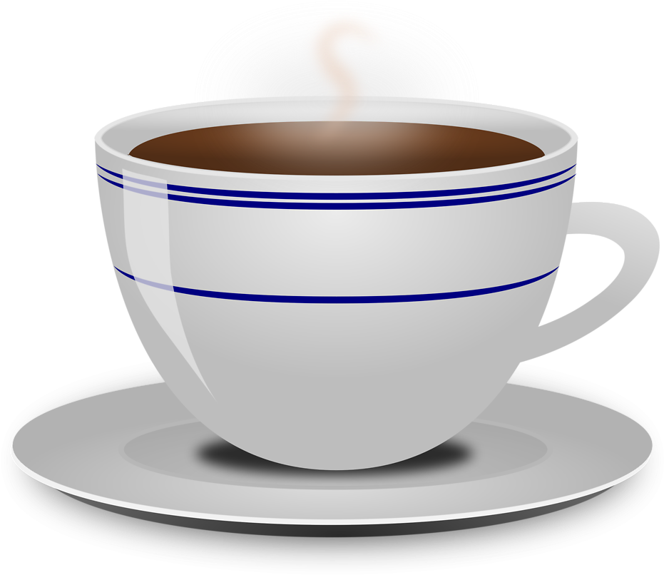 Coffee Steam No Background Clipart - Cup And Saucer Clipart (900x776), Png Download