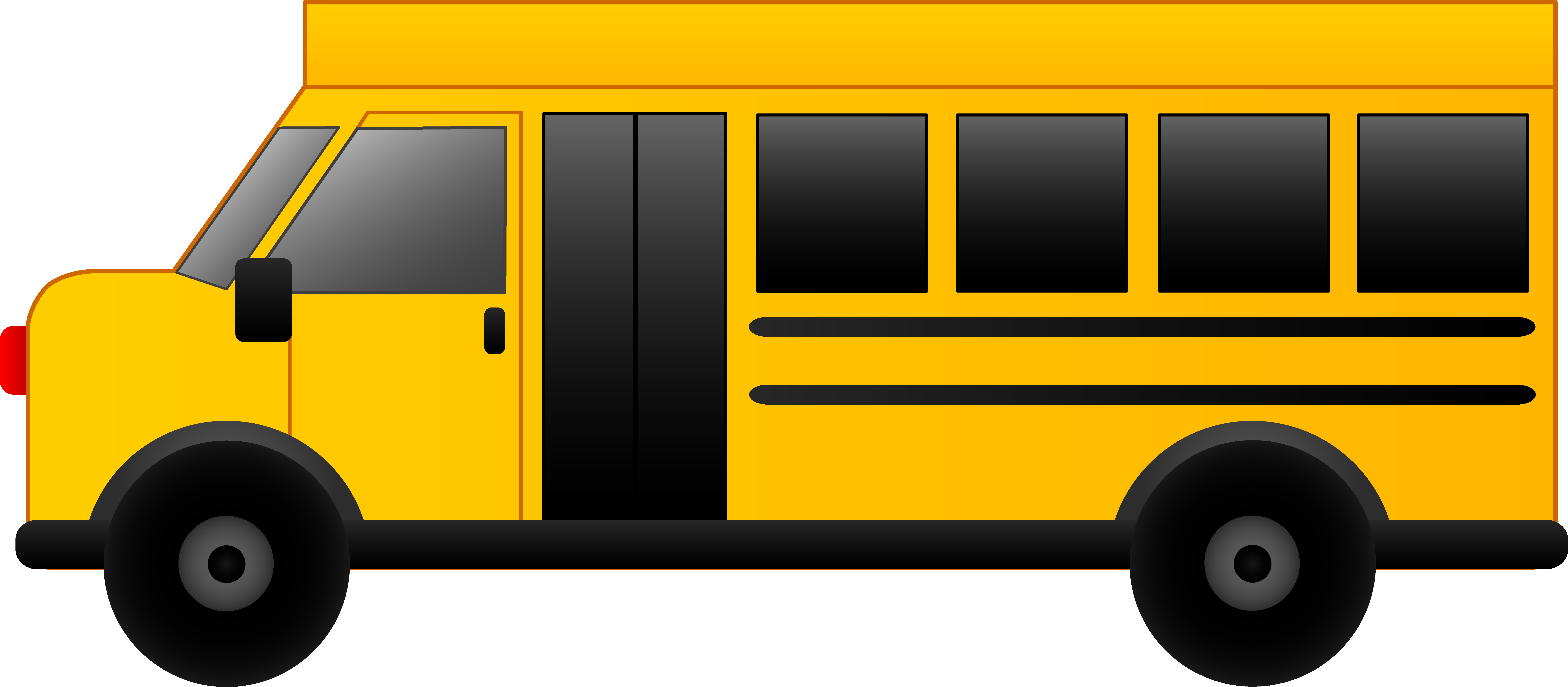 Transportation Clipart School Bus - Clip Art (8820x3863), Png Download