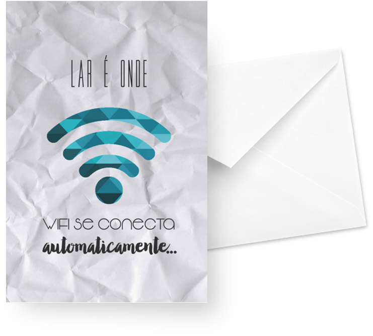 Cartão Wifi Doce Lar De Pricilla Calaçana - Paper (800x800), Png Download