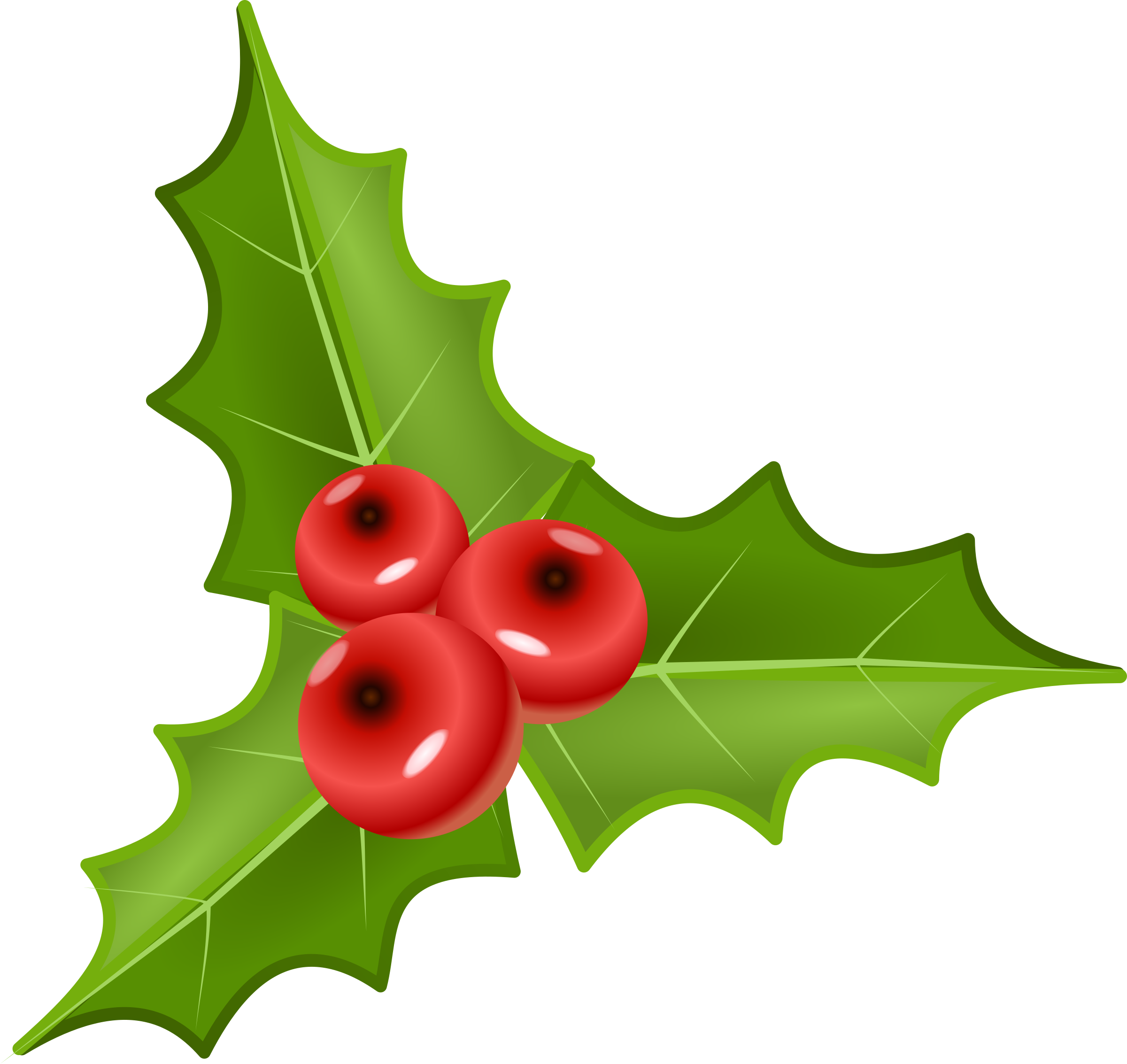 Holley Clipart Advent - Holly And Berries Png (800x755), Png Download