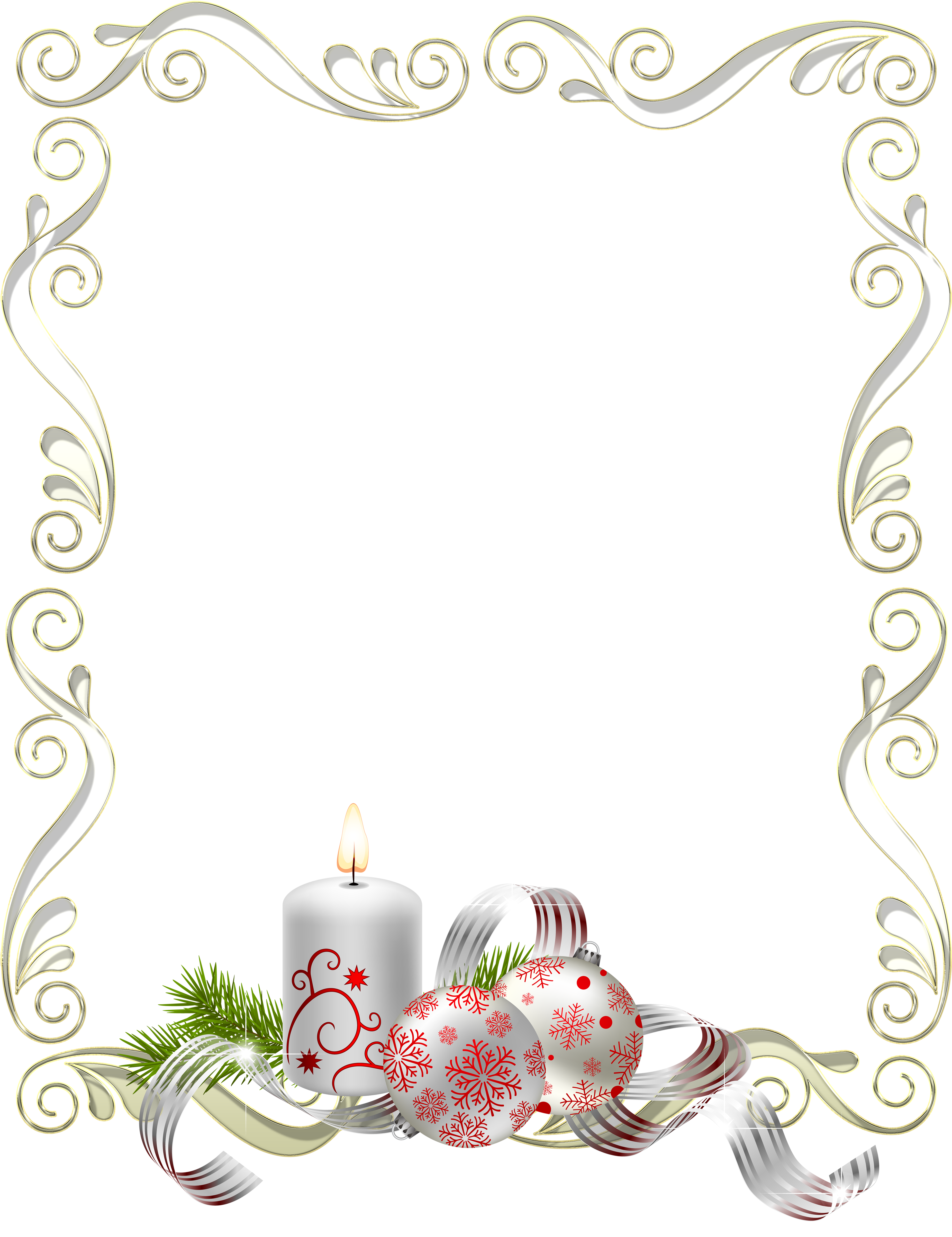 Gold And White Frames Png (3800x4884), Png Download