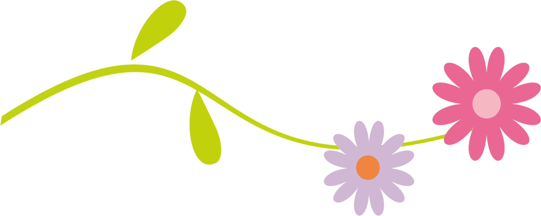 Flower Clipart Row - Floral Line Divider Png (1435x574), Png Download
