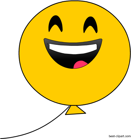 Free Happy Balloon Clip Art - Smiley (450x450), Png Download