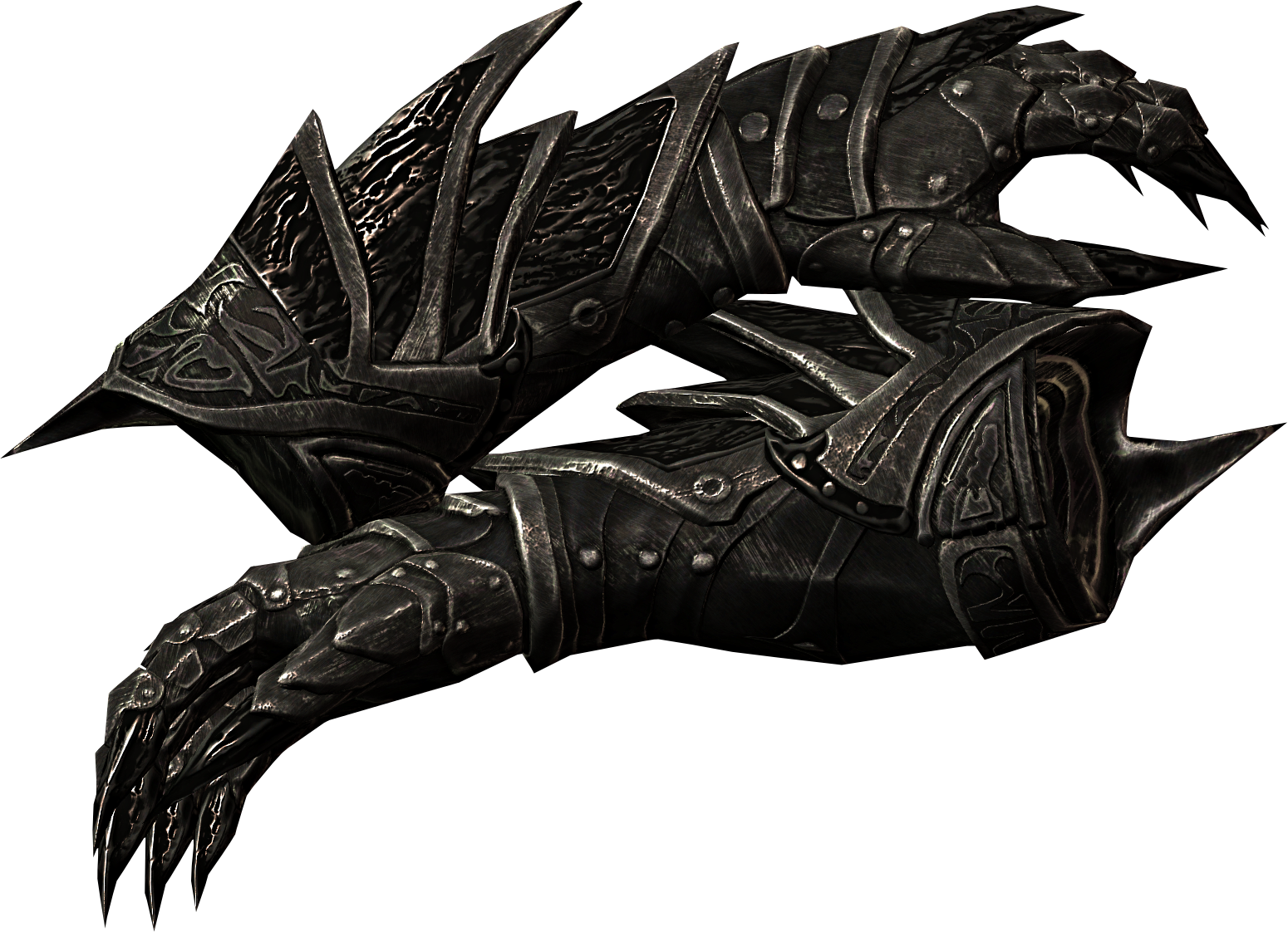 Banner Freeuse Stock Daedric Gauntlets Stuff To Buy - Skyrim Daedric Gauntlet (1550x1122), Png Download