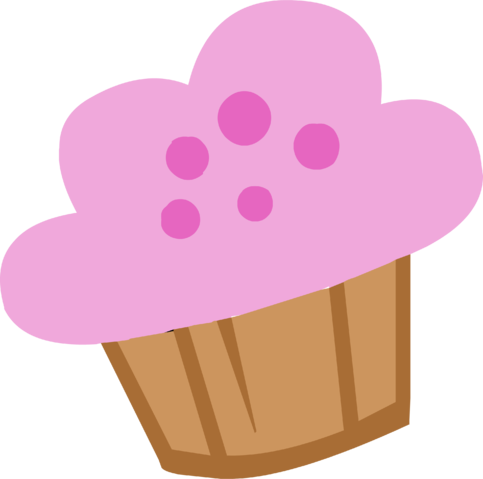 Ponymaker Cupcake - Mlp Muffin Cutie Mark (483x479), Png Download