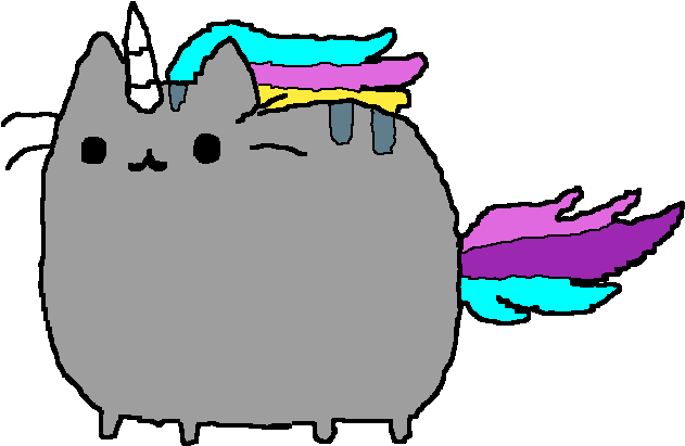 Unicorn Pusheen The Colors Are Different From First - Pusheen (700x700), Png Download