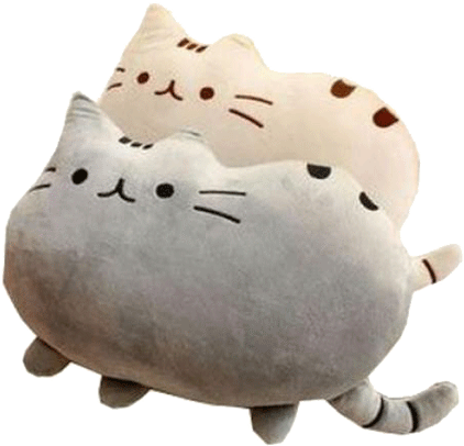 Itgirl Shop Pusheen Pillow Cat Aesthetic Apparel, Tumblr - Pillow Png Aesthetic Transparent (460x460), Png Download