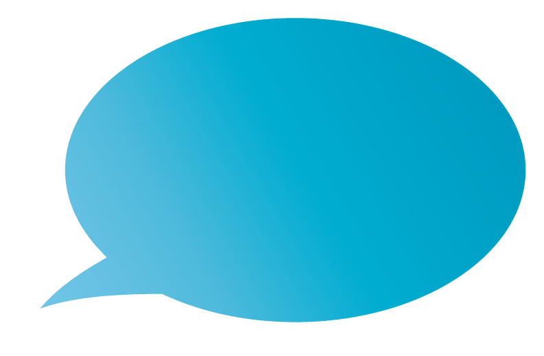 Text Bubble - Blue Text Bubble (792x518), Png Download