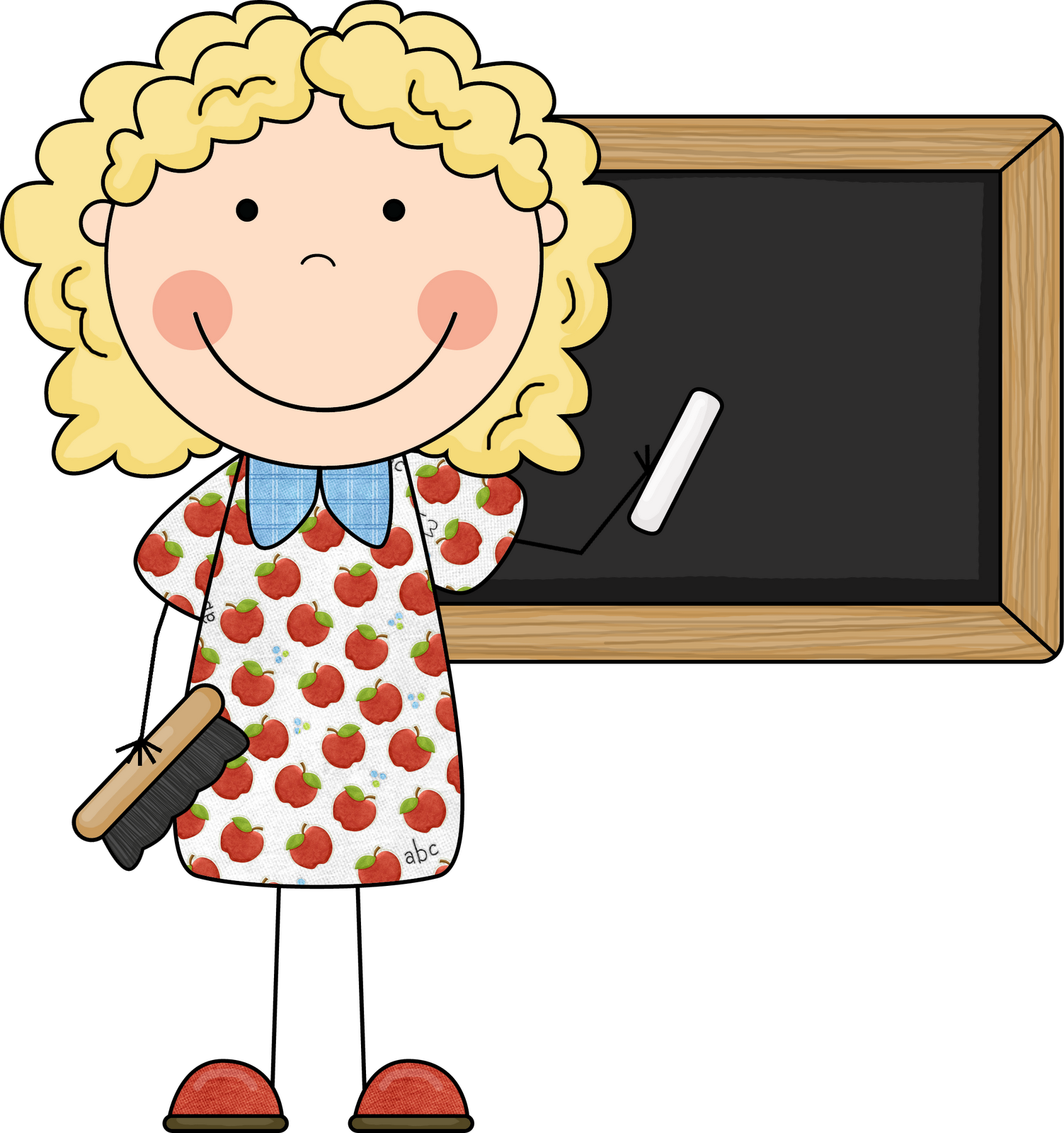 Free Icons Png - Little Teacher Clipart (1503x1600), Png Download