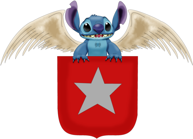 Comments - Stitch And Angel (662x489), Png Download
