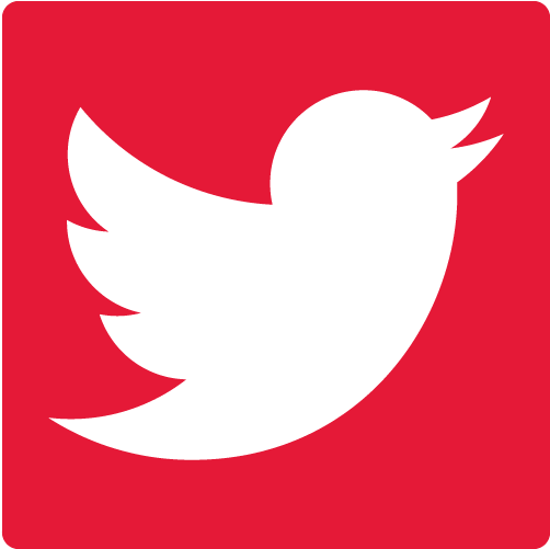 Red Twitter Logo Png Picture Transparent Library - Twitter Logo Vector Red (600x600), Png Download