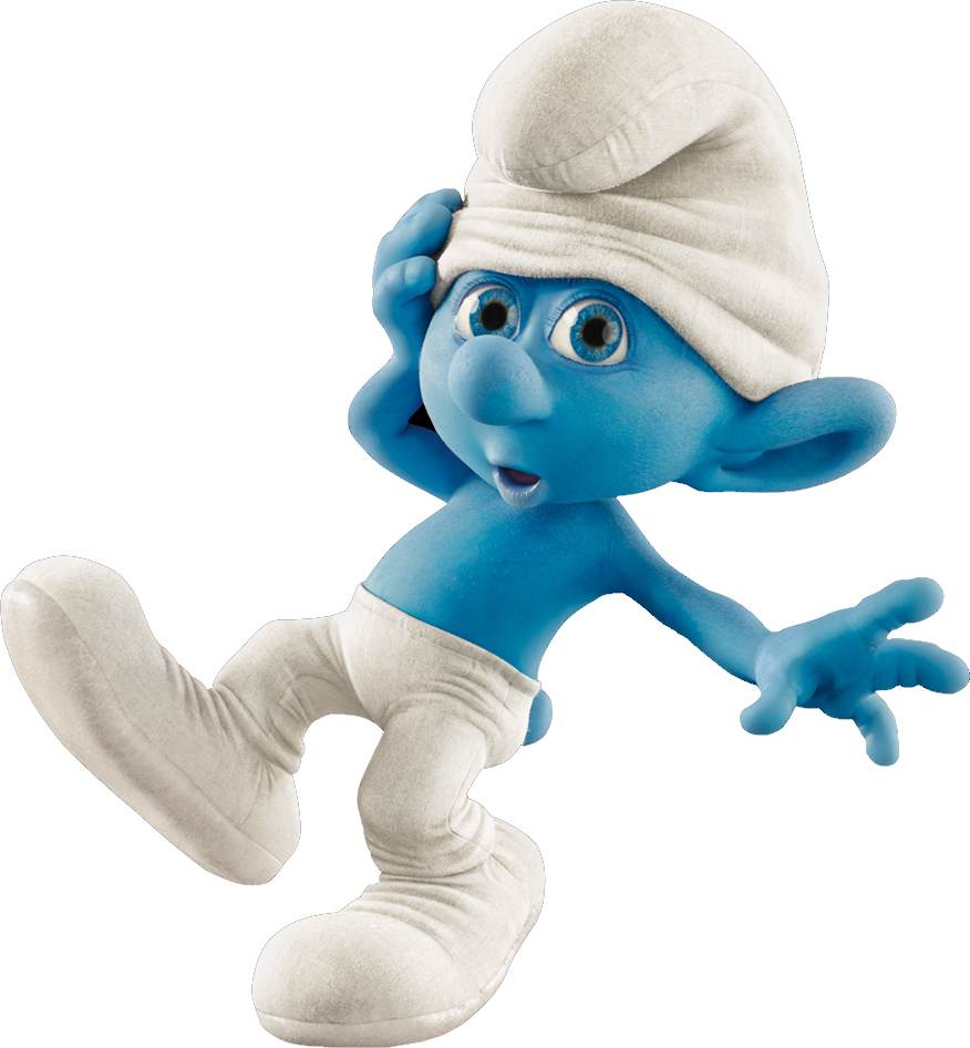 Smurf Clumsy (876x946), Png Download