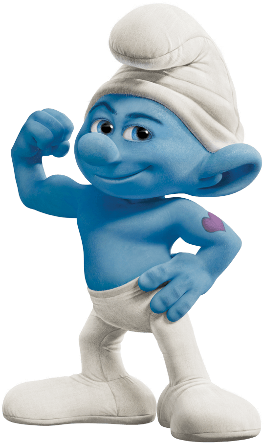 At The Movies - Smurfs Png (1000x1000), Png Download