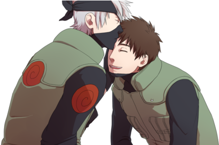 Kakashi X Yamato - Kakashi And Yamato And Naruto (500x282), Png Download